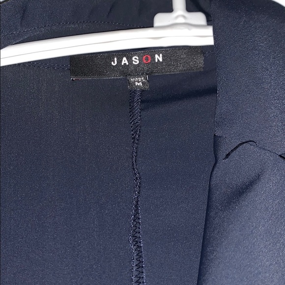 Navy Jacket with Zipper - Picture 2 of 3